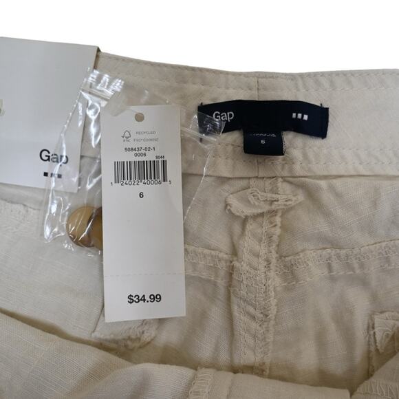 GAP Womens 6 Sun Linen 3" Chino Short NEW - Picture 9 of 11